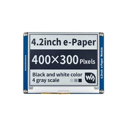 Image of Waveshare 4.2 Inch E Paper Display Module Kit 400 x 300 Resolution 3.3v/5v ink Electronic Screen with Embedded Controller SPI Interface for Raspberry Pi/Jetson Nano/Arduino,Support Full Refresh