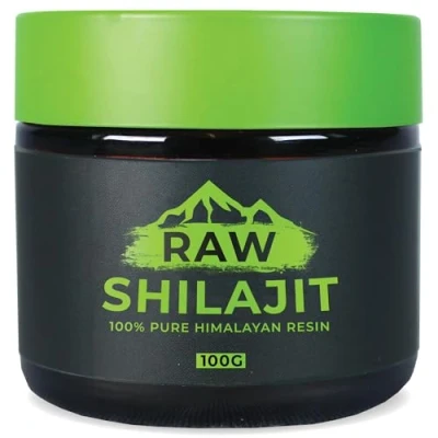 Image of Shilajit Resin, Pure Himalayan Resin Fulvic Acid &amp; 85+ Minerals, Testosterone Supplement for Men, Immune System Support and Energy Boost, Vegan (100g)
