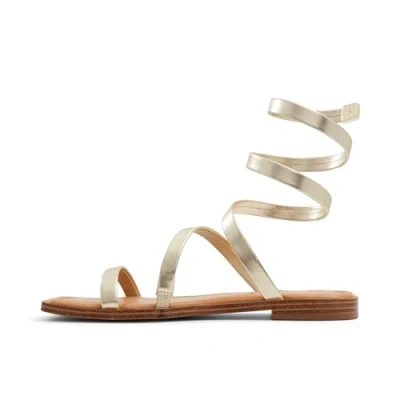 Image of ALDO Spinella Sandals, Women&#039;s, Size: 5.5, Gold Pu
