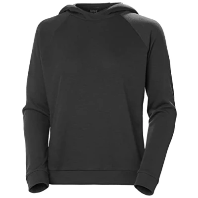 Image of Helly Hansen Women&#039;s W Inshore Hoodie Shirt, Ebony, L UK