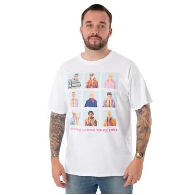 Image of Barbie Mens T Shirt Ken Serving Lewk&#039;s Since 1961 Short Sleeve Graphic Tee for Adults White Top Men Lightweight Novelty Movie Fashion Crewneck Merchandise Gift Him