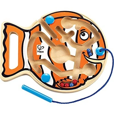 Image of Hape E1700 Go Fish Magnetic Wooden Maze