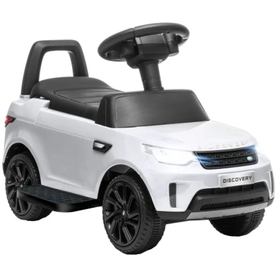 Image of AIYAPLAY Land Rover Licensed 6V Kids Electric Ride On Car, 2 in 1 Sliding Car Battery Powered with Headlights Music Horn, for 18 60 Months White
