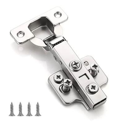Image of Furniware 10 pcs Soft Close Cabinet Hinges,110 Full Overlay Cupboard Wardrobe Doors Hinges Steel Slow Shut Dotty Deals Mute