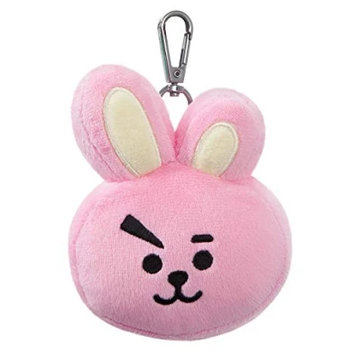 Image of AURORA BT21 Official Merchandise, Cooky Plush Key Clip, 61334, Pink, one Size