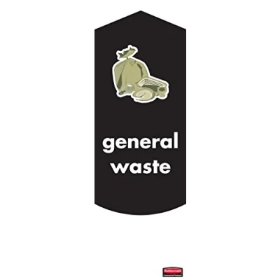 Image of Rubbermaid Commercial Products 1863271, Sticker Set for General Waste