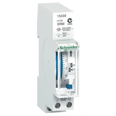 Image of Schneider 15335 Mechanical Time Switch, White