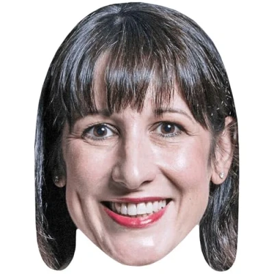 Image of Rachel Reeves (Smile) Celebrity Mask, Flat Card Face, Fancy Dress Mask