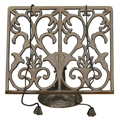 Image of Cast Iron Ornamental Cook Book Stand Recipe Holder