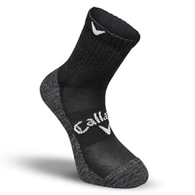 Image of Callaway Men&#039;s MenÃ‚&#039;s Optidri mid Sports Socks, Grey, L UK
