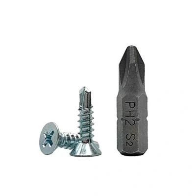 Image of (Pack of 200 pcs) DIN 7504 P Zinc Plated Steel 3.9 x 16 mm Screws, Self Drilling Sheet Metal Screw, (PH) Phillips Countersunk Head, Tapping (200, mm)