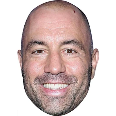 Image of FoxyPrinting Joe Rogan Comedian Celebrity Cardboard Party Face Mask Fancy Dress