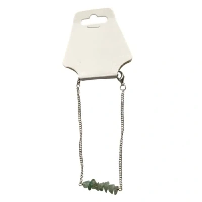 Image of VIE Silver Chain Chips Bracelet, Green Aventurine, One