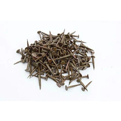 Image of GIMP PINS 13MM 100g Brown, C PERRIN Upholstery Supplies