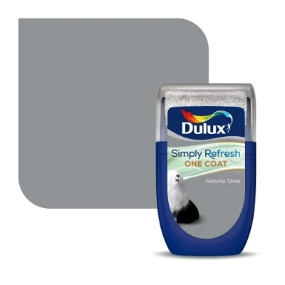Image of Dulux Simply Refresh Tester Paint Natural Slate 30ML, 5382944