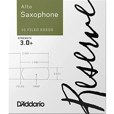 Image of D&#039;Addario Woodwinds Reserve Alto Saxophone Reeds, Strength 3.0+, 10 Pack