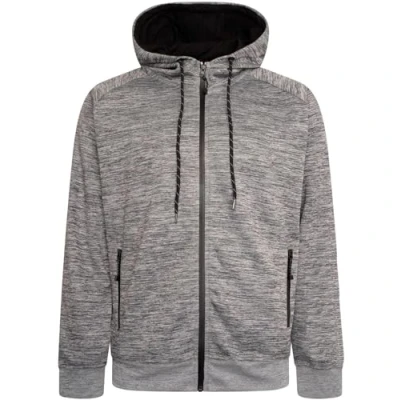 Image of KAM Mens Active Performance Full Zip Hoodie Grey 6XL