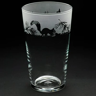 Image of Milford Collection Animo Glass Pint Beer Squirrel