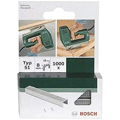 Image of Bosch 1000x Staples Type 51 (10 x 1 8 mm, Accessories Tacker, Staple Gun)