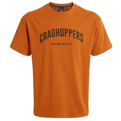 Image of Craghoppers Mens Batley T Shirt (Potters Clay) Orange Size X Large