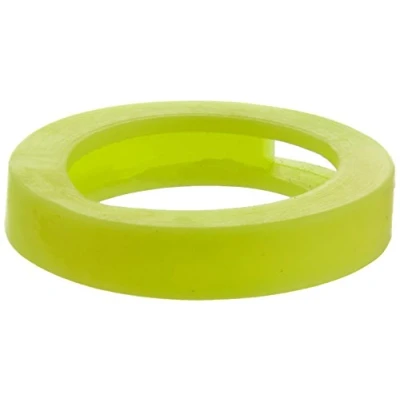 Image of Merriway BH04011 (10 Pcs) Fluorescent Neon Yellow Key Cap Identifier Rings Pack of 10 Pieces