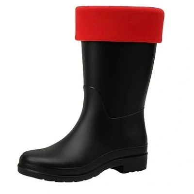Image of Sock Tec Womens Fleece Wellie Socks Adult Ladies Welly Wellington Boot Thermal Liners Warm Outdoor One Size 4 7 (Red)