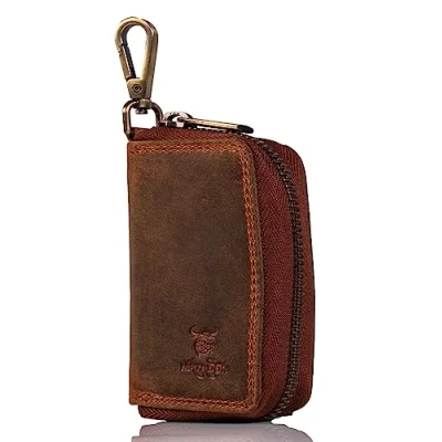 Image of Matador K 65 Genuine Leather Keyring, Hunter Brown, One Size
