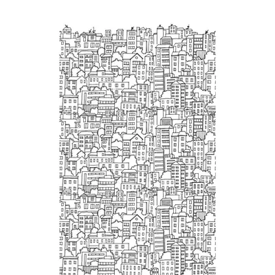 Image of Stories of Life Mural Cityscape Doodles 398601