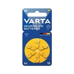 Image of Varta Hearing Aid Batteries 10 (Pack of 6) 24610101416