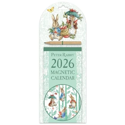 Image of Peter Rabbit Illustrated Magnetic Slim Calendar 2026
