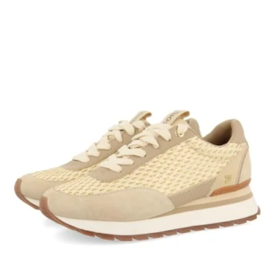 Image of Gioseppo GAGGI women&#039;s Shoes (Trainers) in Beige