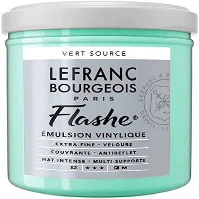 Image of Lefranc Bourgeois Acrylic Vinyl Emulsion, Water Green, 125ml Tube Vinylfarbe
