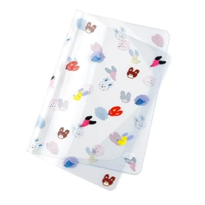 Image of Hobonichi Techo Accessories Keiko Shibata: Cover on [A5/for double covering] Dog Ears Fluttering in the Wind