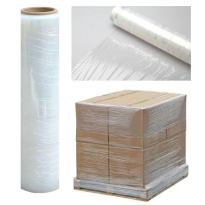 Image of 1 Roll Clear Pallet Wrap Stretch Film Shrink Wrap, Strong &amp; Secure Packaging Plastic Cling Film, Moisture Water Proof, Ideal for Parcel Packing, Moving House Furniture, 20 Microns 400mm x 250m