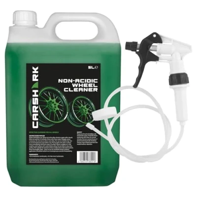 Image of CARSHARK Non Acidic Wheel Cleaner 5 Litre with Long Hose Trigger, Heavy Duty Formula