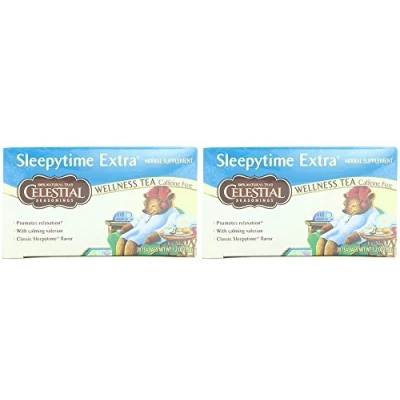 Image of (2 PACK Celestial Seasonings Sleepytime Extra Tea 20 Bag 2 BUNDLE