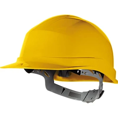 Image of Delta Plus ZIRC1JA Zircon Safety Helmet, Un Vented with Manual Adjustment Yellow Adjustable