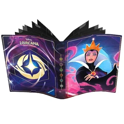 Image of Ravensburger Disney Lorcana TCG Trading Cards for Adults and Kids Age 8 Years Up Card Portfolio The Evil Queen, White