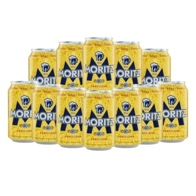 Image of Moritz Barcelona Original Spanish Lager 330ml Cans 4.7% ABV (12 Pack)
