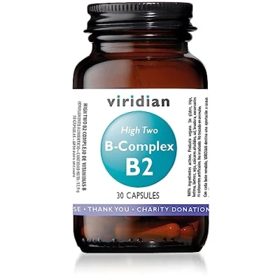 Image of HIGH TWO® Vitamin B2 with B Complex: 30 Veg Caps