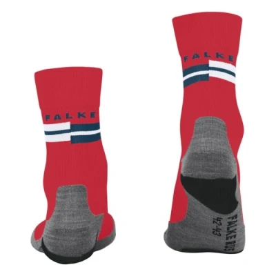 Image of FALKE Men&#039;s RU5 Race M So Functional Yarn Anti Blister 1 Pair Running Socks, Red Bloody Mary 8177, 5.5 7.5
