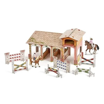 Image of Papo 80313 Club Set (2018) HORSES, FOALS AND PONIES Gift, Multicolour