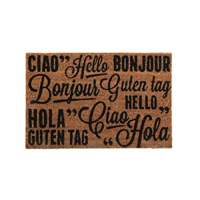 Image of Premier Housewares Greetings Coir Doormat 60 x 40 cm