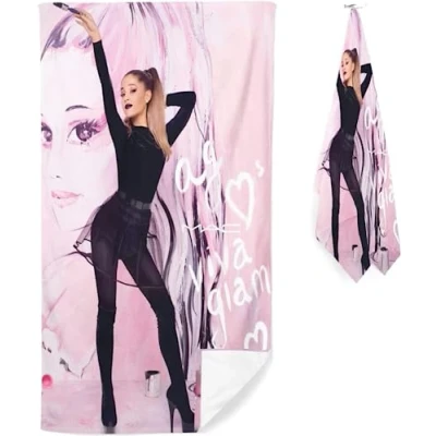 Image of IMFLY Ariana Beach Towel, Microfibre Sauna Large, 100 x 200 cm, Quick Drying and Blanket, Pool Bath Towel for Children, Large (E, 70 140 cm)