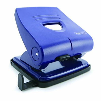 Image of Rapesco PF827PL2 827 P 2 Hole Punch, 30 Sheet Capacity, Blue