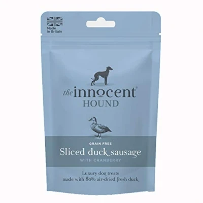 Image of Innocent Hound Grain Free Sliced Duck Sausages With Cranberry 70G