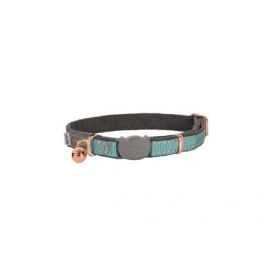 Image of Rogz URBAN Cat Collar Turquoise Moon with break away safety buckle