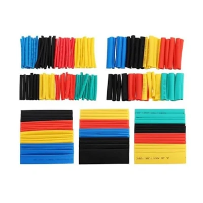 Image of 164PCS Electric Insulation Heat Shrink Sleeving, Tubing, Connectors, Heatshrink Sleeving Kit, Wire Repair Wrap Tubing for Electrical (Corlorful)