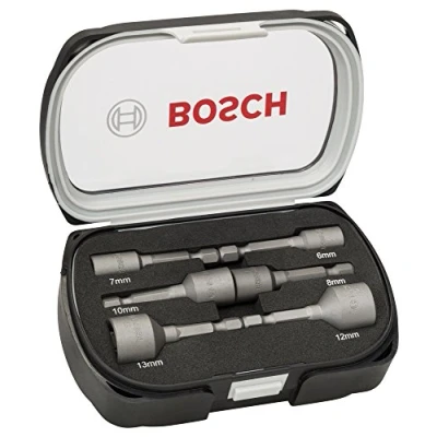 Image of Bosch Professional 2608551079 6 Piece nutsetter Set 50 mm 6, 7, 8, 10, 12, 13 mm, Grey, BPSTL17627