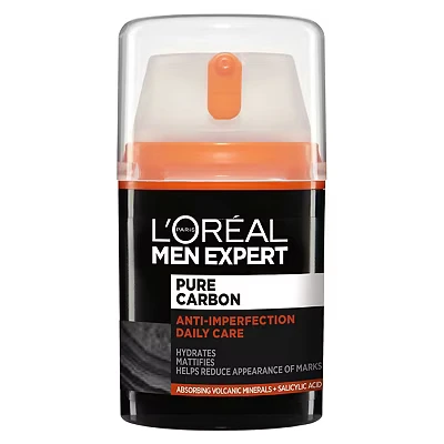 Image of L&#039;Oreal Paris Men Expert Pure Carbon, Anti Imperfection Daily Care Moisturiser, 50ml